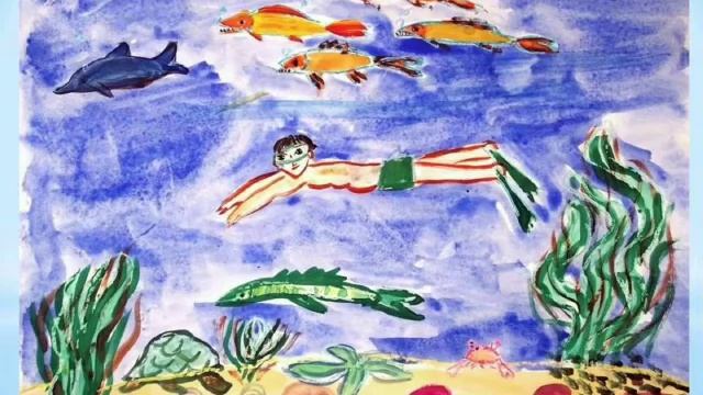 Выставка детского рисунка "Какого цвета лето" смотреть онлайн