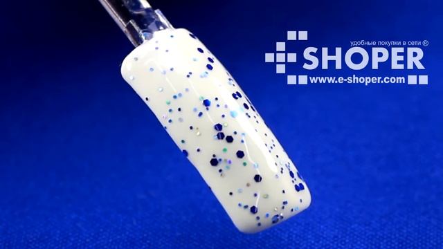 Лак-гель с крупными блестками Shimmer "Прозрачное небо" GVD-11 смотреть онлайн