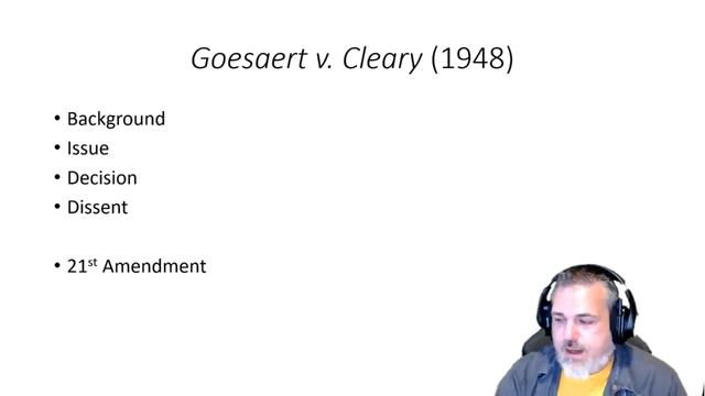 POLS 3321: Goesaert v. Cleary (1948) смотреть онлайн
