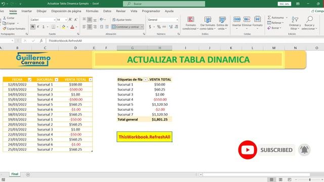 COMO ACTUALIZAR TABLAS DINAMICAS DE FORMA AUTOMATICA #excel #exceltips #tutorial #tabla #office смотреть онлайн
