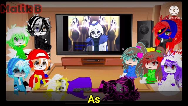 Undertale Reacts to Error404!Sans vs KingOfMultiverse!Sans(Gacha Club) смотреть онлайн