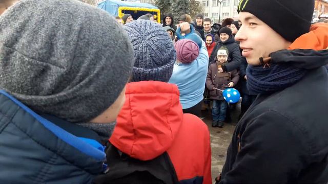 Соревнования с гирями 16 и 24кг. Масленица Овруч 17.02.2018. Овручский район, Житомирская область. смотреть онлайн