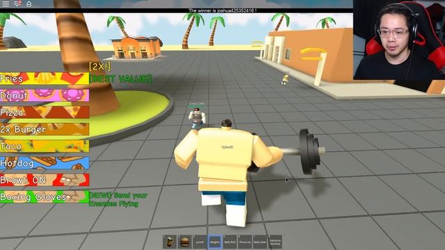 LOSING 1000 POUNDS IN ROBLOX EATING SIMULATOR смотреть онлайн