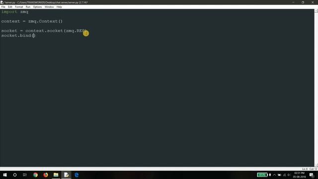 Multi Client Chat Server Using ZMQ (Python) смотреть онлайн