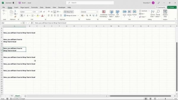 How to Wrap Text in Microsoft Excel