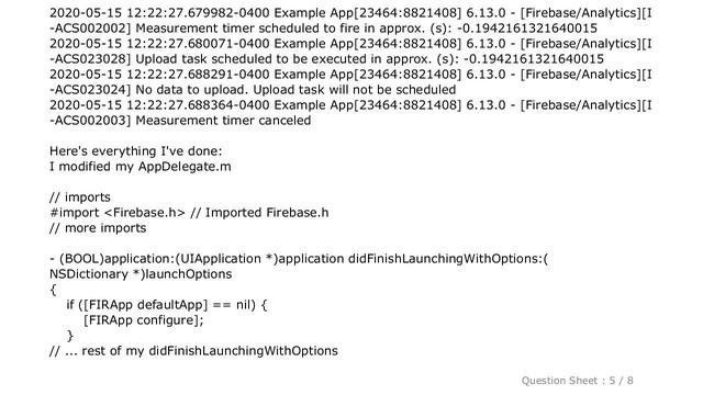 iOS : Unable to view Firebase Analytics Debug View React Native смотреть онлайн