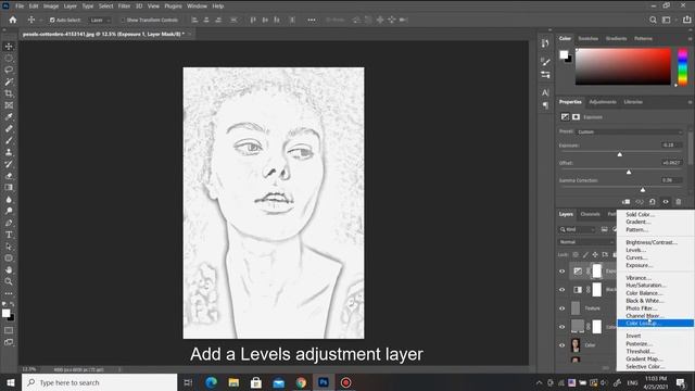 Photoshop Sketch Effect Without Filter | Frequency Separation Technique смотреть онлайн