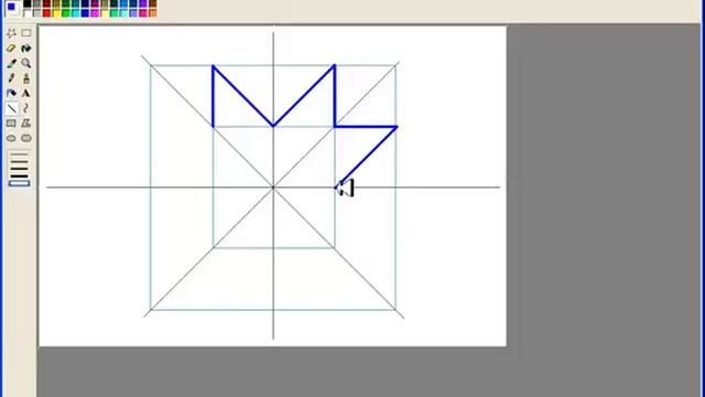 Графический редактор Paint Снежинка смотреть онлайн