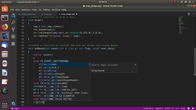 Step to step Full implementation of crop tool using openCV C++ смотреть онлайн