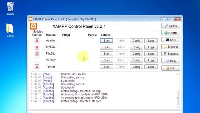 XAMPP - Instalação + incluir serviços APACHE e MYSQL no Windows смотреть онлайн