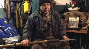 Якутская пешня своими руками.Колем лёд.