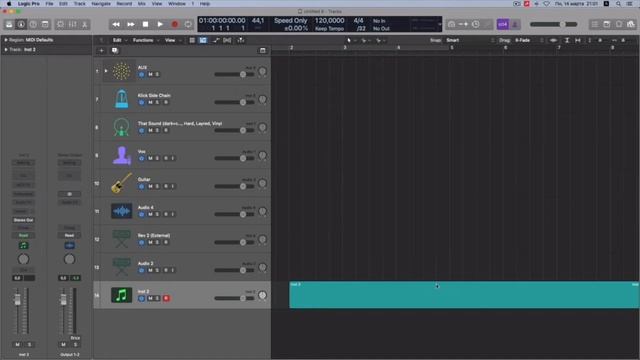 Работа С Регионами в Logic Pro копирование, лупы, разрезание, имя и т д.) смотреть онлайн