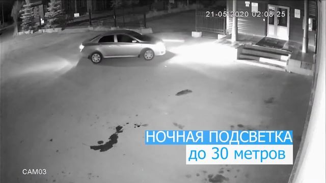 Полный комплект на 4 уличные камеры Si-Cam HL201F смотреть онлайн