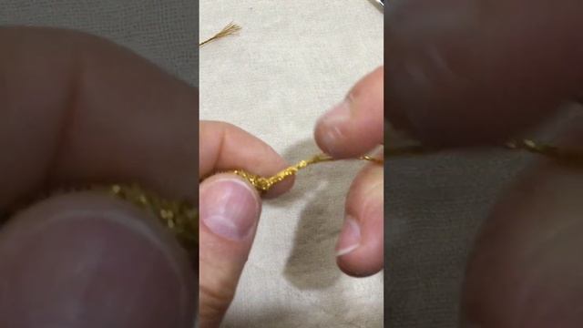 Needle weaving Christmas bell ornament - 3D embroidery idea смотреть онлайн