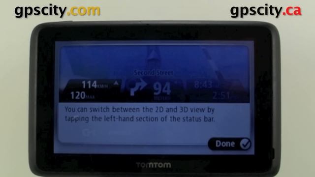 Tomtom GO Series 2D and 3D Map Settings with GPS City смотреть онлайн