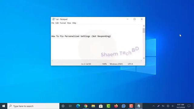 How To Fix Personalized Settings Not Responding In Windows 10 смотреть онлайн