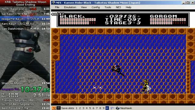 Kamen Rider Black: Taiketsu Shadow Moon Speedrun in 19:32 RTA смотреть онлайн