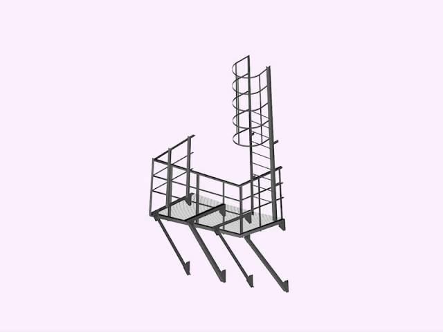 Площадки обслуживания ГПСС, общий вид в 3D. ООО 