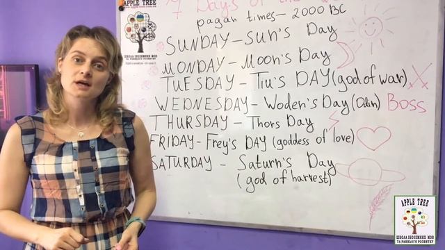 Week Day Oringins. Как получили свои названия дни недели на английском языке? смотреть онлайн