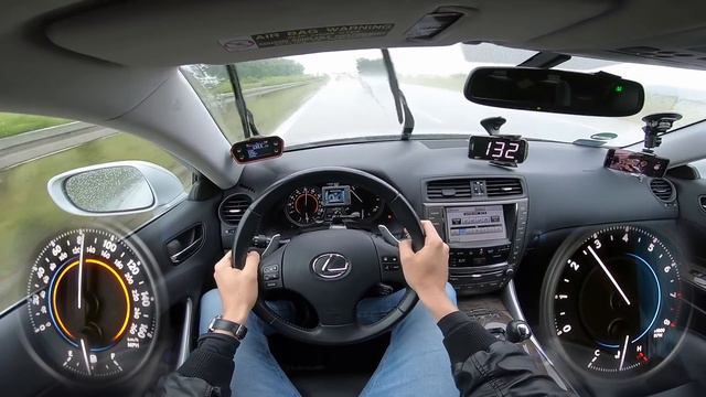 2010 Lexus IS350 | V-MAX. Próba Autostradowa. POMIARY 0-100, 100-200 Km/h