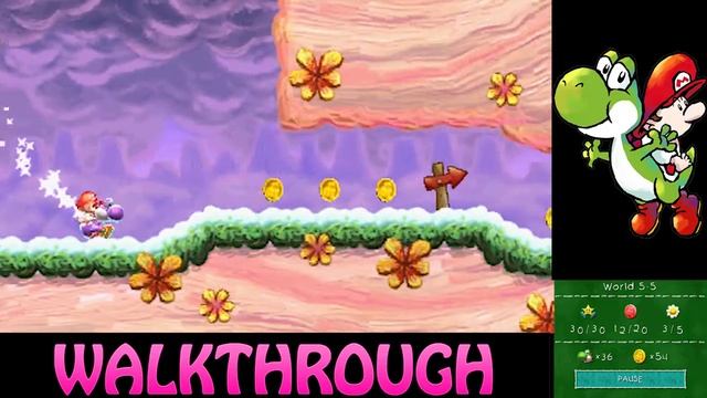 Yoshi's New Island - World 5-5 (100% Walkthrough) смотреть онлайн