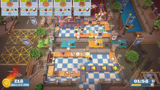 Overcooked! All You Can Eat World Food Festival 2-1 solo 4 Stars (Score: 1042) смотреть онлайн