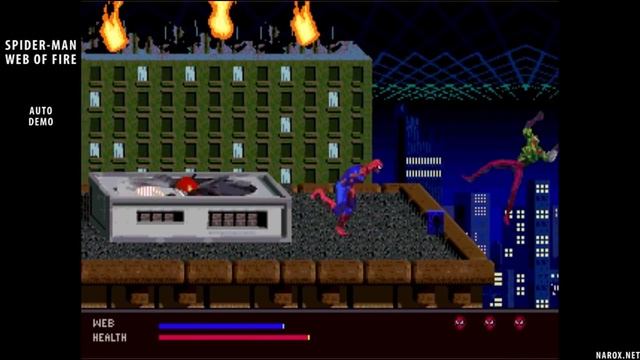 Spider-Man Web of Fire / auto demo / Sega 32X / 1996 / rare game смотреть онлайн