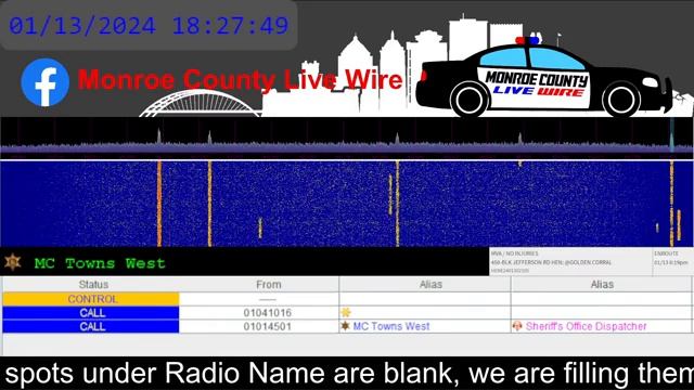 Monroe County Live Wire Fire, EMS, Police Scanner 24/7 01/13/2024 PM смотреть онлайн
