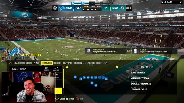 8 TOUCHDOWNS! Set Feet Lead Kurt Warner Is INSANE смотреть онлайн