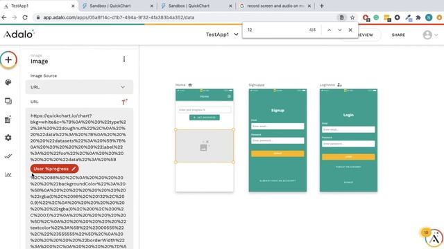 Using QuickChart.io on Adalo to embed custom graphs, charts, progress bars, gauges смотреть онлайн