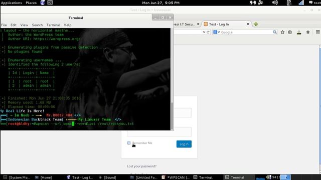 Brute Force User and Password With WPScan смотреть онлайн