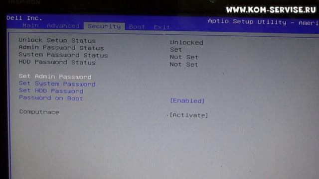 Как поставить и поменять пароль на биосе ноутбука DELL N5110. смотреть онлайн