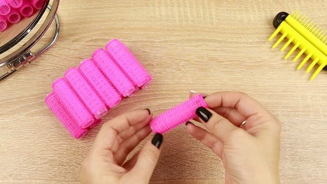 Бигуди липучки малиновые маленькие смотреть онлайн