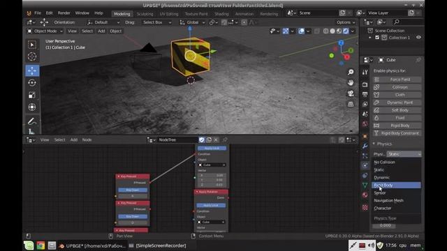 UPBGE node logic tutorial смотреть онлайн