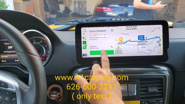 2016 Mercedes Benz G class upgrade 10.25 inch Carplay touch screen. смотреть онлайн