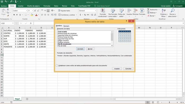 Crea Un Estilo De Tabla Personalizado En Excel