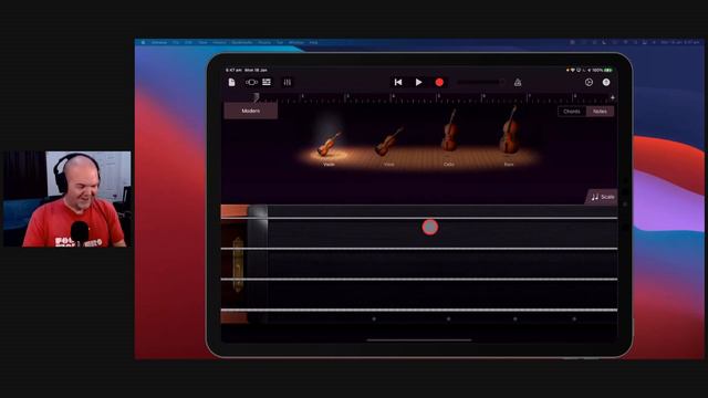 How to use STRINGS in GarageBand iOS (iPad/iPhone) смотреть онлайн