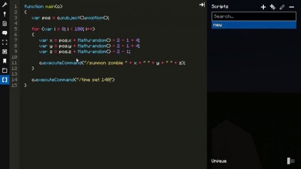 Mappet's JS script editor (sneak peek)