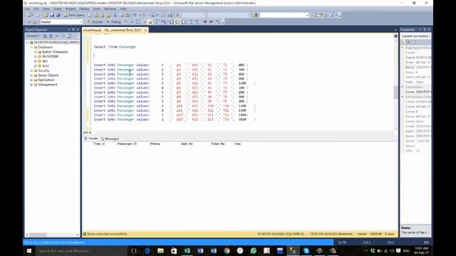SQL Project For Train and Passenger data Base with All Source Code смотреть онлайн