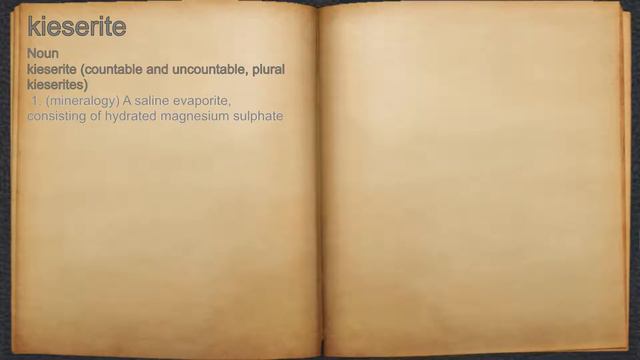 What does kieserite mean? смотреть онлайн