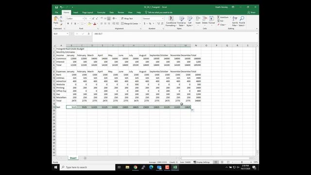 Excel Module 1 Assignment смотреть онлайн