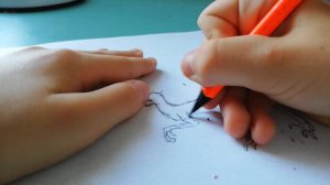 Рисуем  велоцираптора