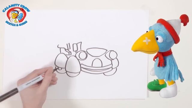 Heroes of the City – Ep 07 Sketch & Guess with Calamity Crow | Car Cartoons | Car Cartoons смотреть онлайн