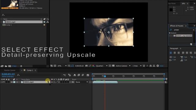 After effects | Tutorial | Video Upscaling (HD TO 2K) смотреть онлайн
