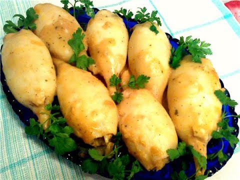 Фаршированные кальмары| Простой рецепт для праздничного стола! смотреть онлайн