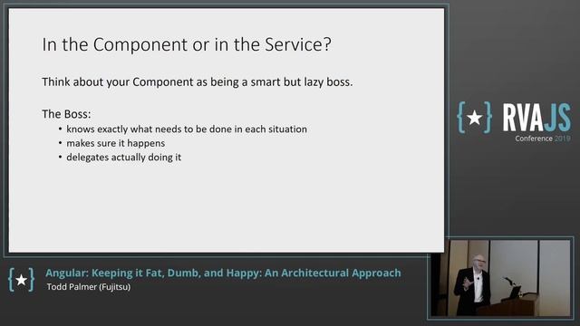 Angular: Keeping it Fat, Dumb, and Happy: An Architectural Approach | Todd Palmer | RVAJS смотреть онлайн