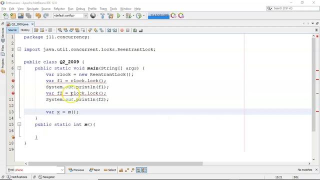'var' will not compile if the method has a 'void' return type. (enthuware.ocpjp.v11.2.2009) смотреть онлайн