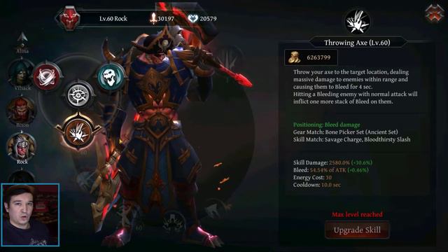 Raziel - Билд на варвара (Rock) - Bone Picker Set + Throwing Axe (Normal ATK) смотреть онлайн