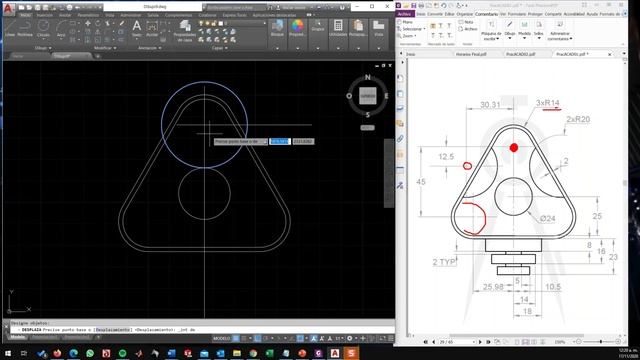 Práctica 2D-25 AutoCAD смотреть онлайн