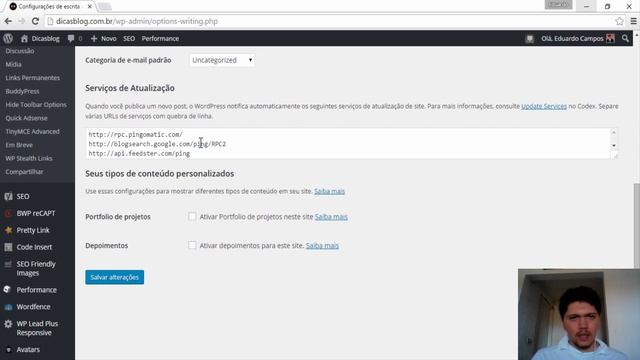 Como Configurar Escrita No Blog WordPress смотреть онлайн